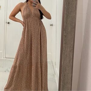Halter maxi dress